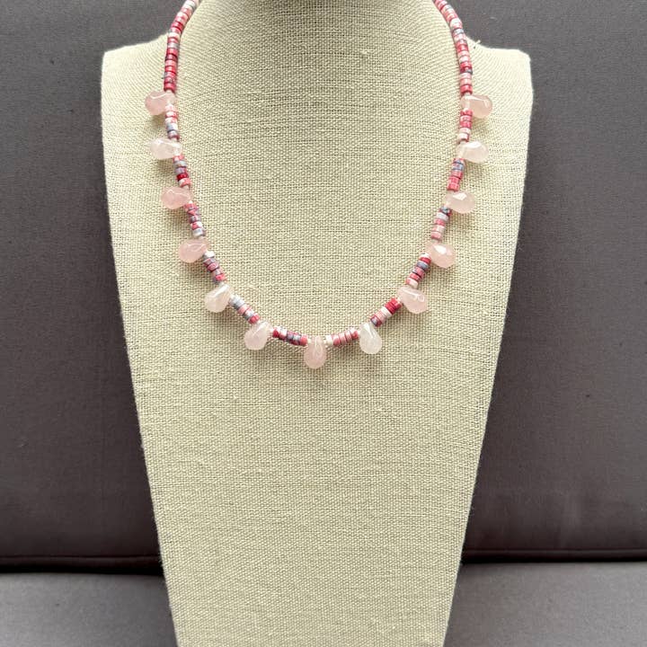 XTRA by Stacey - Wholesale Beaded/Pearl Necklace - The Pink Tide Necklace3