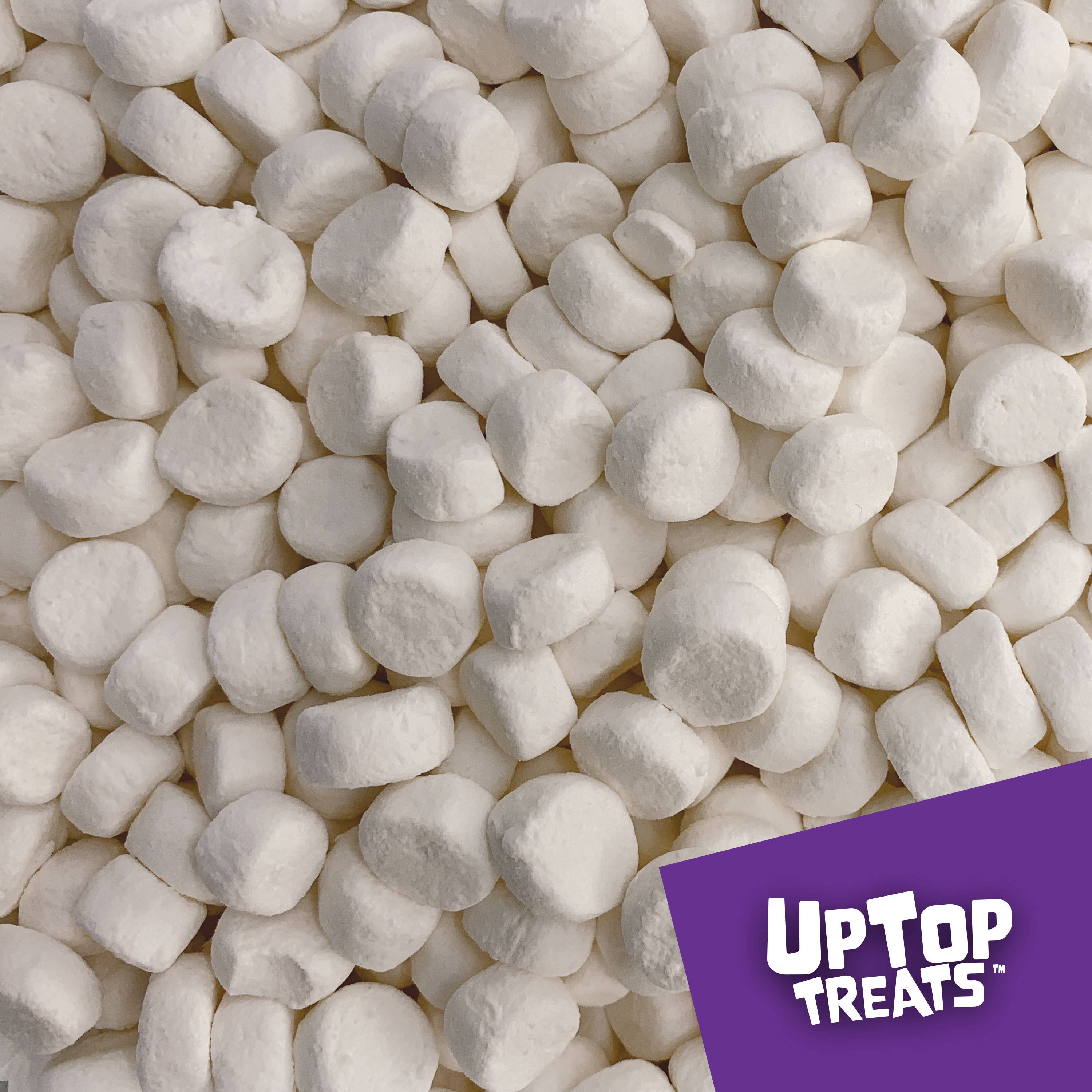 UpTop Treats - Wholesale Marshmallow - Disc Shape -  Vanilla Dehydrated Marshmallows 4oz1