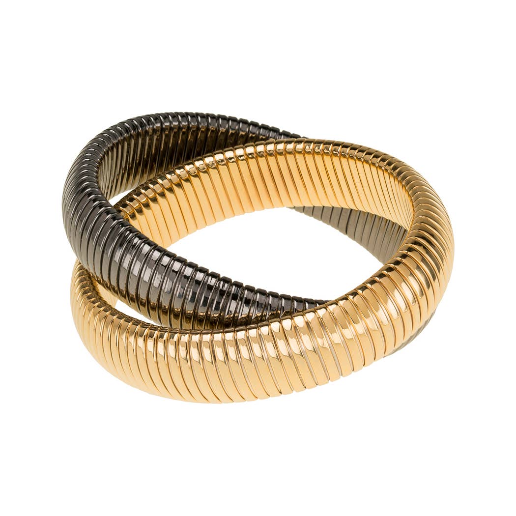 Janis Savitt – wholesale Bangle bracelet – BR-550 Double Cobra Bracelet1