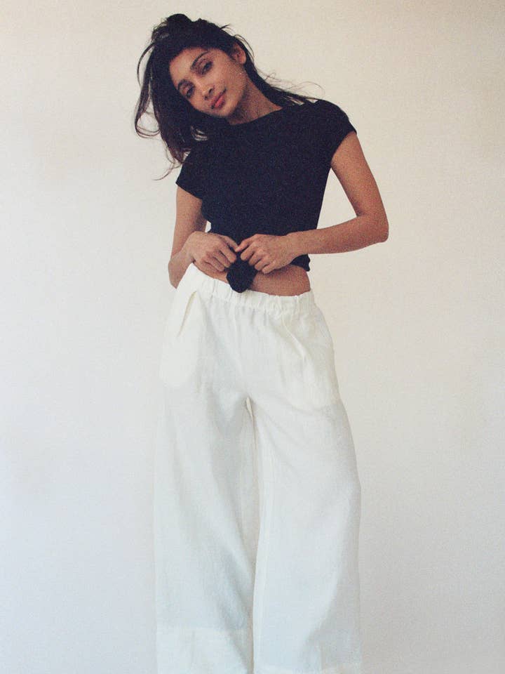 Linen Simple Pant for wholesale by LA RELAXED