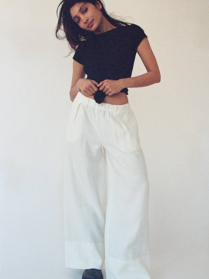 Linen Simple Pant for wholesale by LA RELAXED