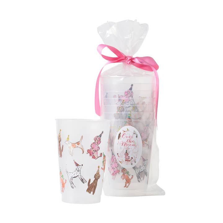 Over the Moon Gift - Wholesale Disposable Cup - Party Pups Frosted Cups0
