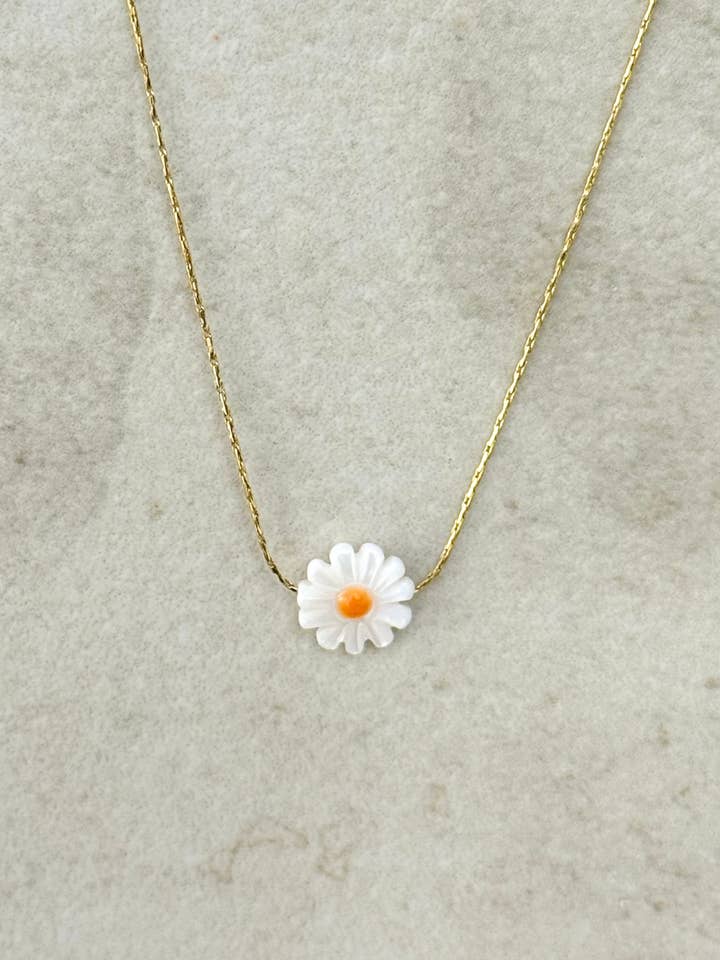 Chamomille Minimal Summer Necklace  for wholesale by Cassette Barcelona