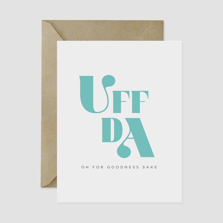 Nordic Fox Design Co. - Wholesale Everyday Greeting Card - Uff Da Greeting Card0