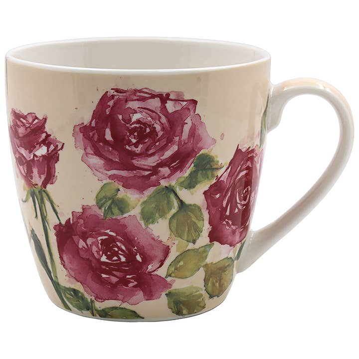 Jennifer Rose Pretty Breakfast Mug Rose for wholesale by Joe Davies
