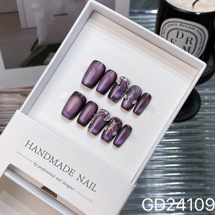 Handgjorda lösnaglar 24109 för wholesale av foamboxnail