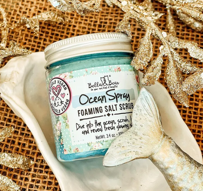 Bella & Bear - Wholesale Body scrub/exfoliant - Ocean Spray Salt Body Scrub | Exfoliator | Travel Mini 3.4oz7