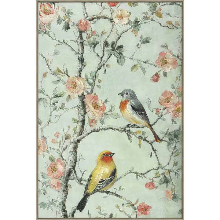Art mural sur toile Jardin de songbirds II pour la vente par Streamline Art