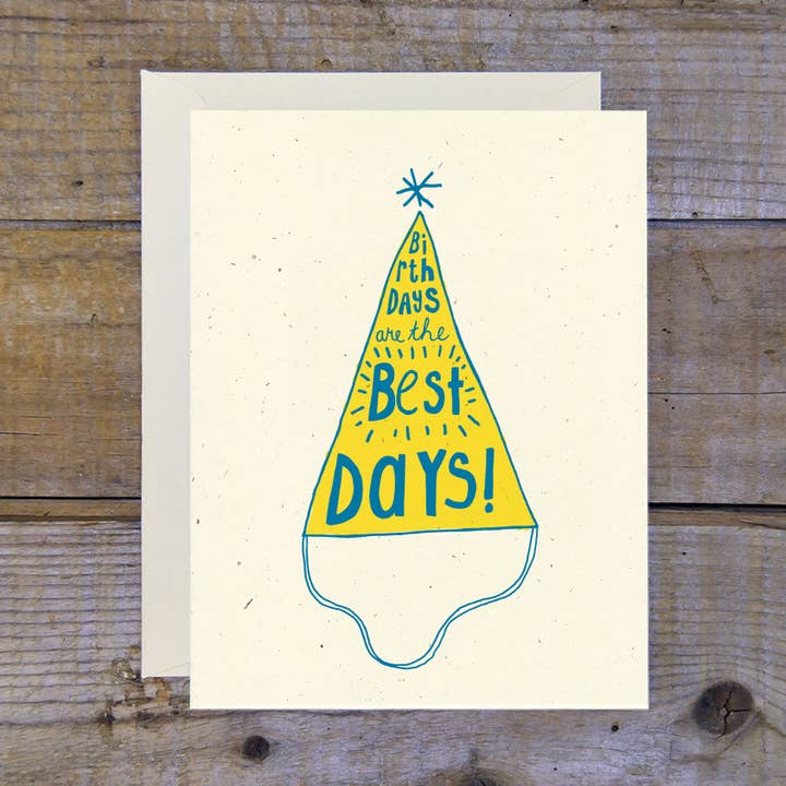 Birthdays Ae the Best Days - Tarjeta de sombrero para venta al por mayor de Troy Cloth & Paper