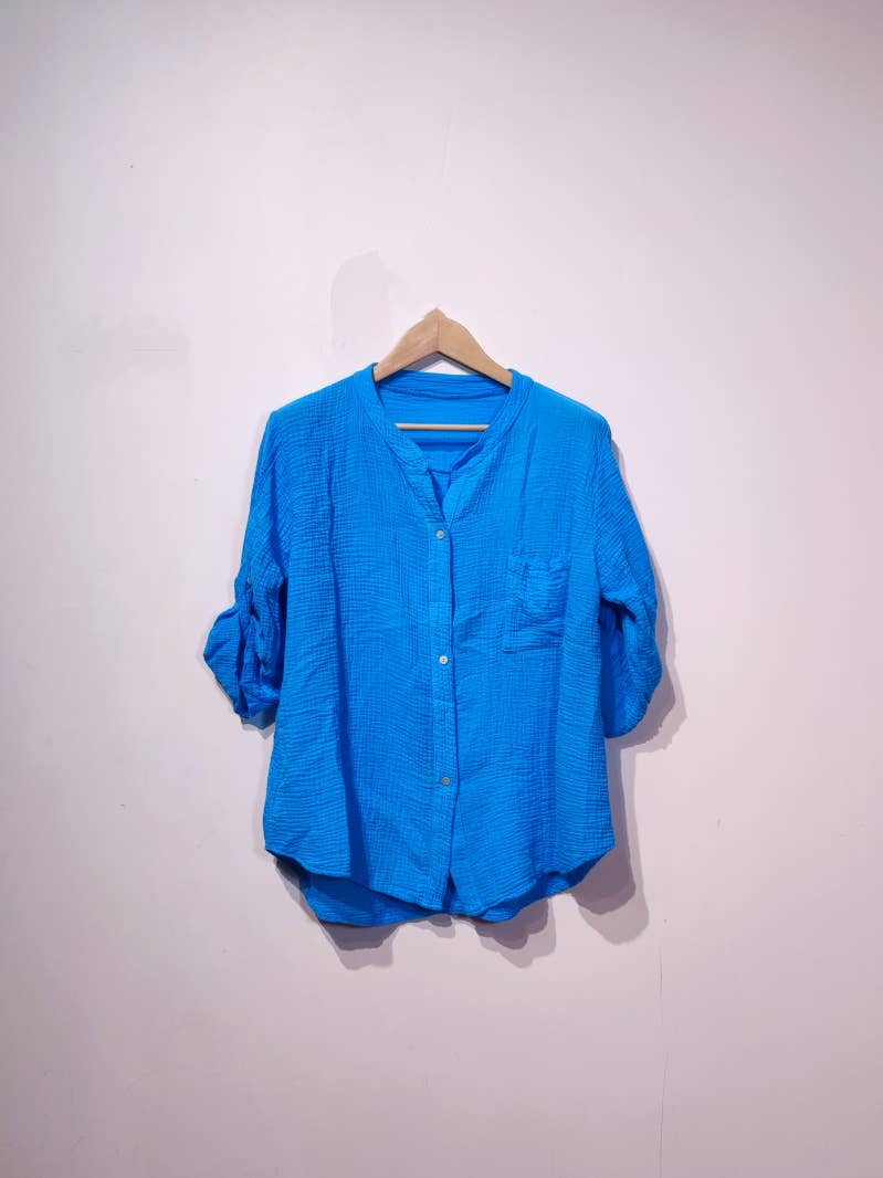 Pomelo paris - Vendita all'ingrosso Camicia button down - Donna - Camicia leggera in cotone gas13