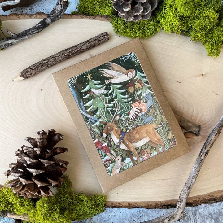 Canyon & Cove Art - Wholesale Christmas Card - Woodland Christmas Cards (Boxed Card Set)