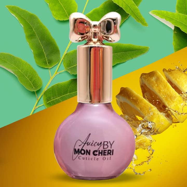 Olio per cuticole infuso al limone ed eucalipto di Juicy di Mon Cheri per la vendita all'ingrosso da parte di Juicy by Mon Cheri
