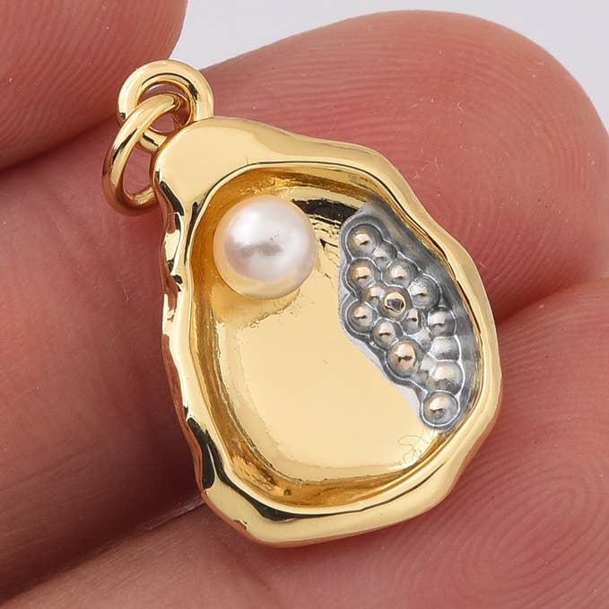 Gold Filled Oyster Shell Pearl Gift Charm Pendant, CP2227 and other Purchase Wholesale oyster shells for crafts. Free Returns & Net 60 Terms on Faire trending on Faire.