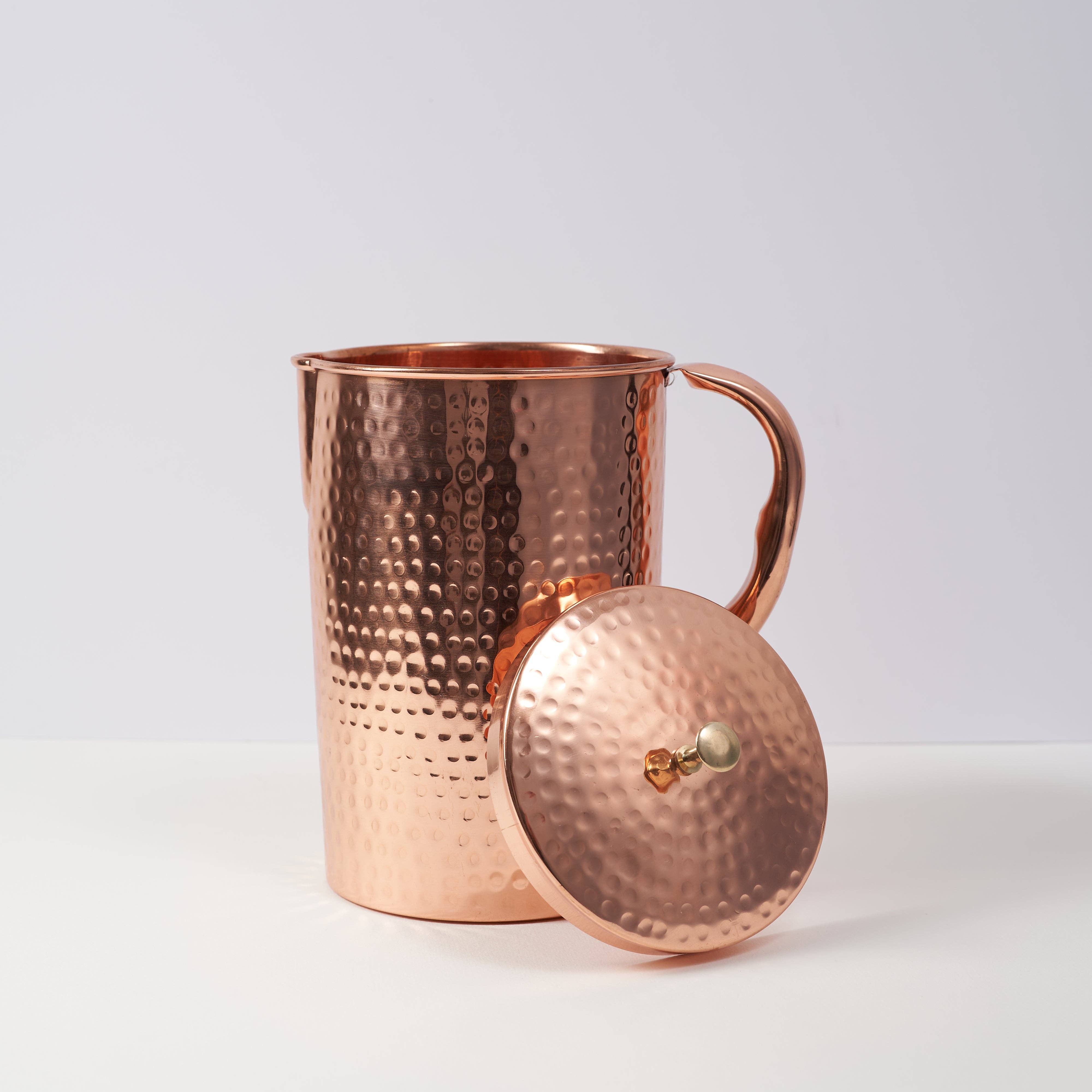 CopperCulture – wholesale Jug – Pure Copper Jug - 2L Hammered Copper Jug - Copper Culture5