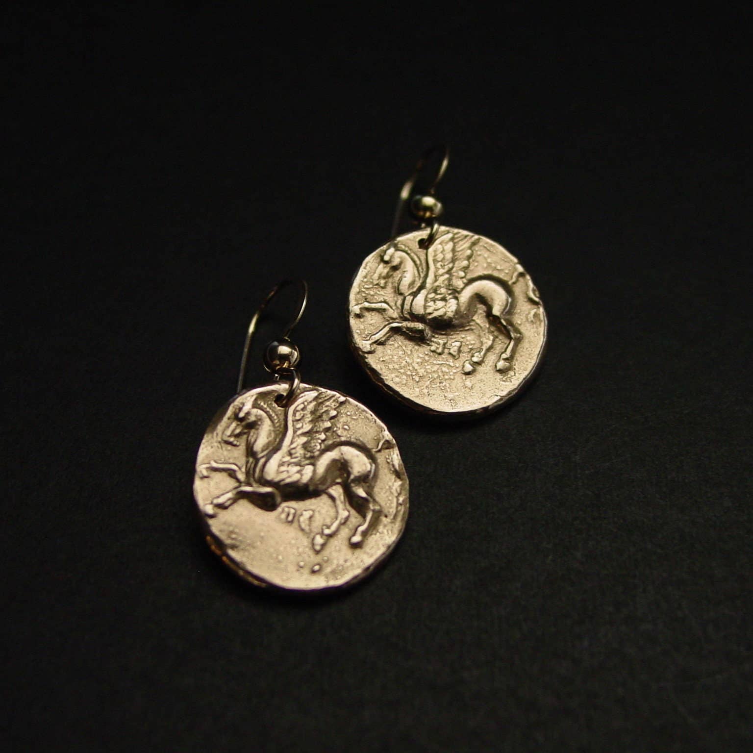 Vis a Vis Jewelry - Wholesale Dangle Earrings - Pegasus Earrings - Ancient Greek Coin Earrings4