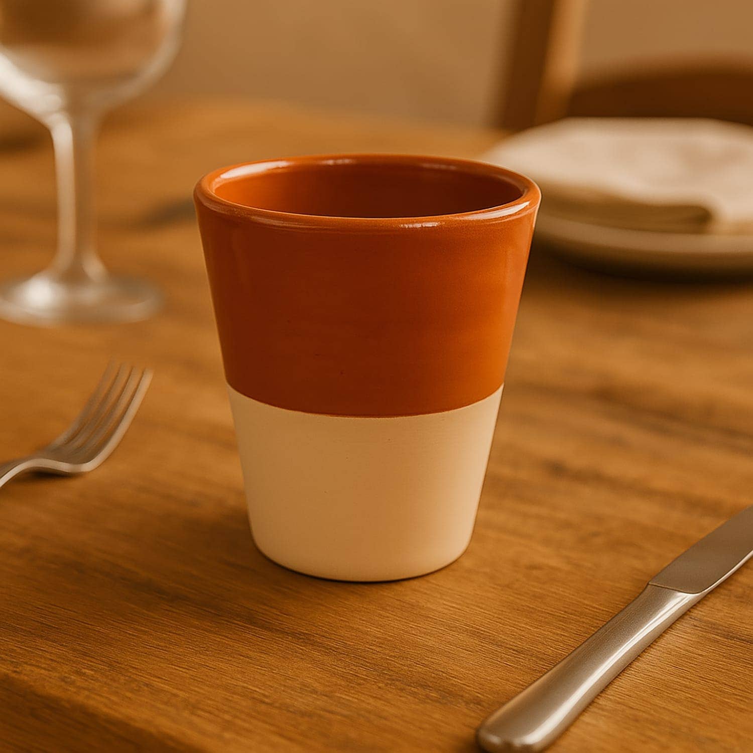 Etnico del Mondo – Engroshandel Drikkeglas/kop – Sæt med 6 Terracotta Glas Italiensk Håndværk #11