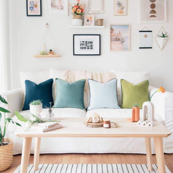 Monday Moose - Wholesale Throw/Decorative Pillow - Monteverde Pillow Covers (4-Pack) - Green/Blue8