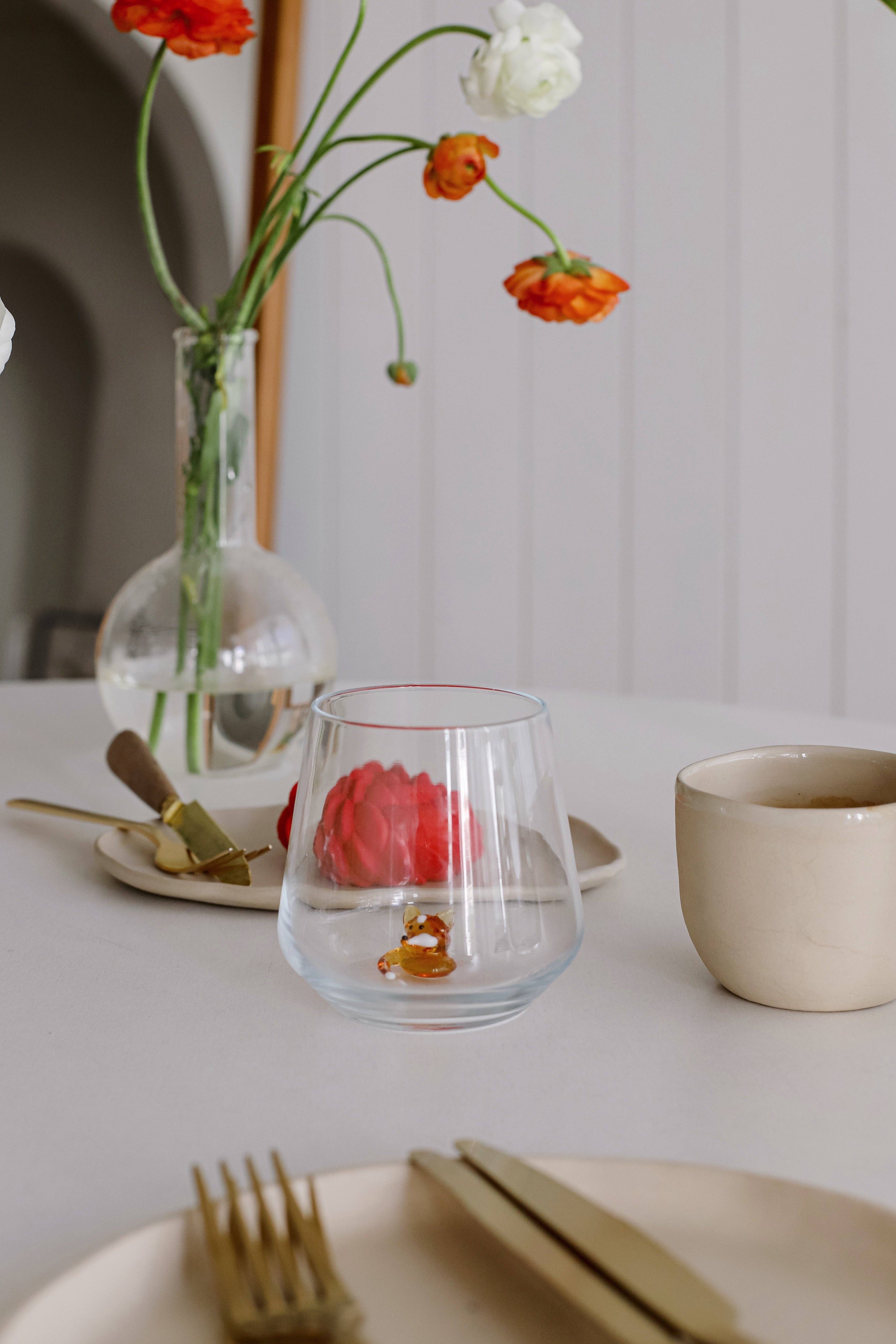 MINIZOOUSA - Wholesale Drinking Glass/Cup - Fox Figurine Drinking Glass3