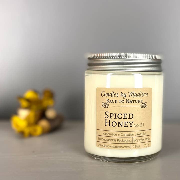 Spiced Honey Soy Candle - 8 oz. for wholesale by Candles by Madison