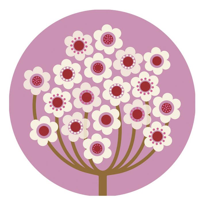 GB Flowers: Verbena table mats in 3 sizes & coasters for wholesale by Jenny Duff