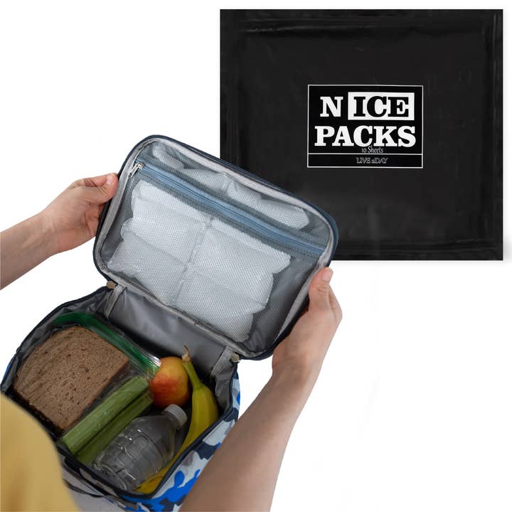 Nice Packs Dry Reusable Ice Packs 120 Packs- 10 Sheets for wholesale by Nice Packs
