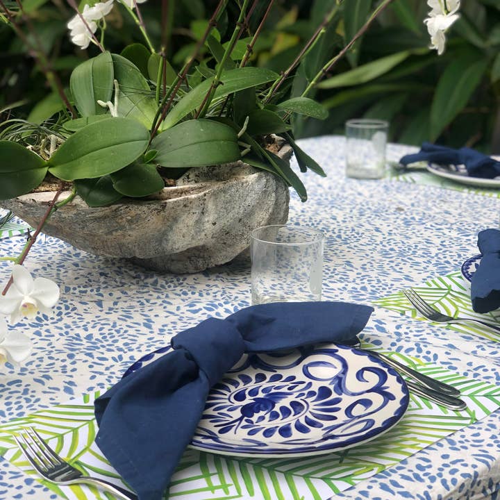 Lucy Grymes Designs – Großhandel Einweg-Platzdeckchen – Tischset aus grünem Blatt-Papier
