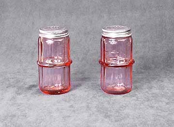 AA Importing - Wholesale Salt & Pepper Shaker Set - Hoosier Style Salt and Pepper Set in Green, Pink & Blue1