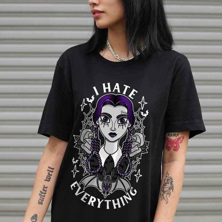Wednesday Addams T-Shirt (Unisex) for wholesale by Broken Society