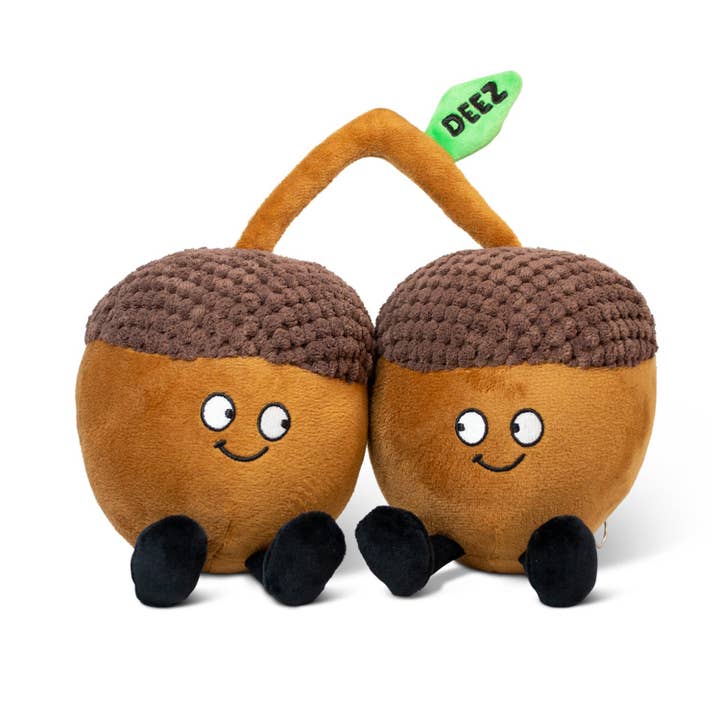 "Deez Nutz" - Chestnut Plush for wholesale by William Valentine Collection