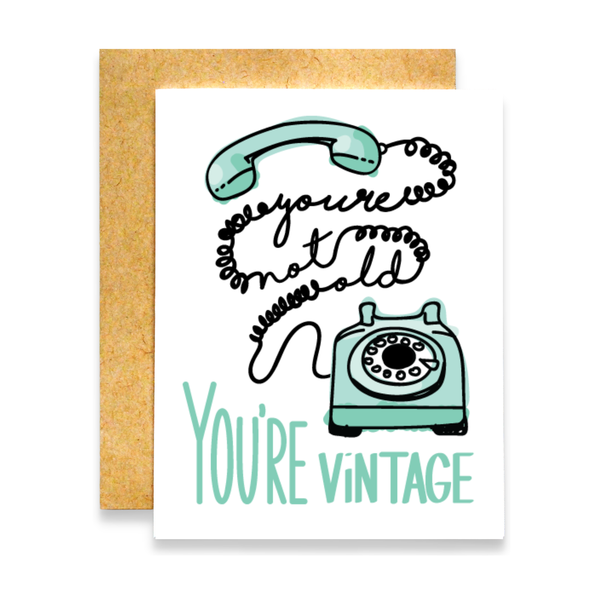Raven + Unicorn - Wholesale Birthday Card - You're Not Old ... You're Vintage Card2