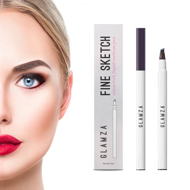 My Wholesale Warehouse - Wholesale Eyebrow Pencil/Filler - Glamza Fine Sketch Tattoo Fork Liquid Eyebrow Pen3