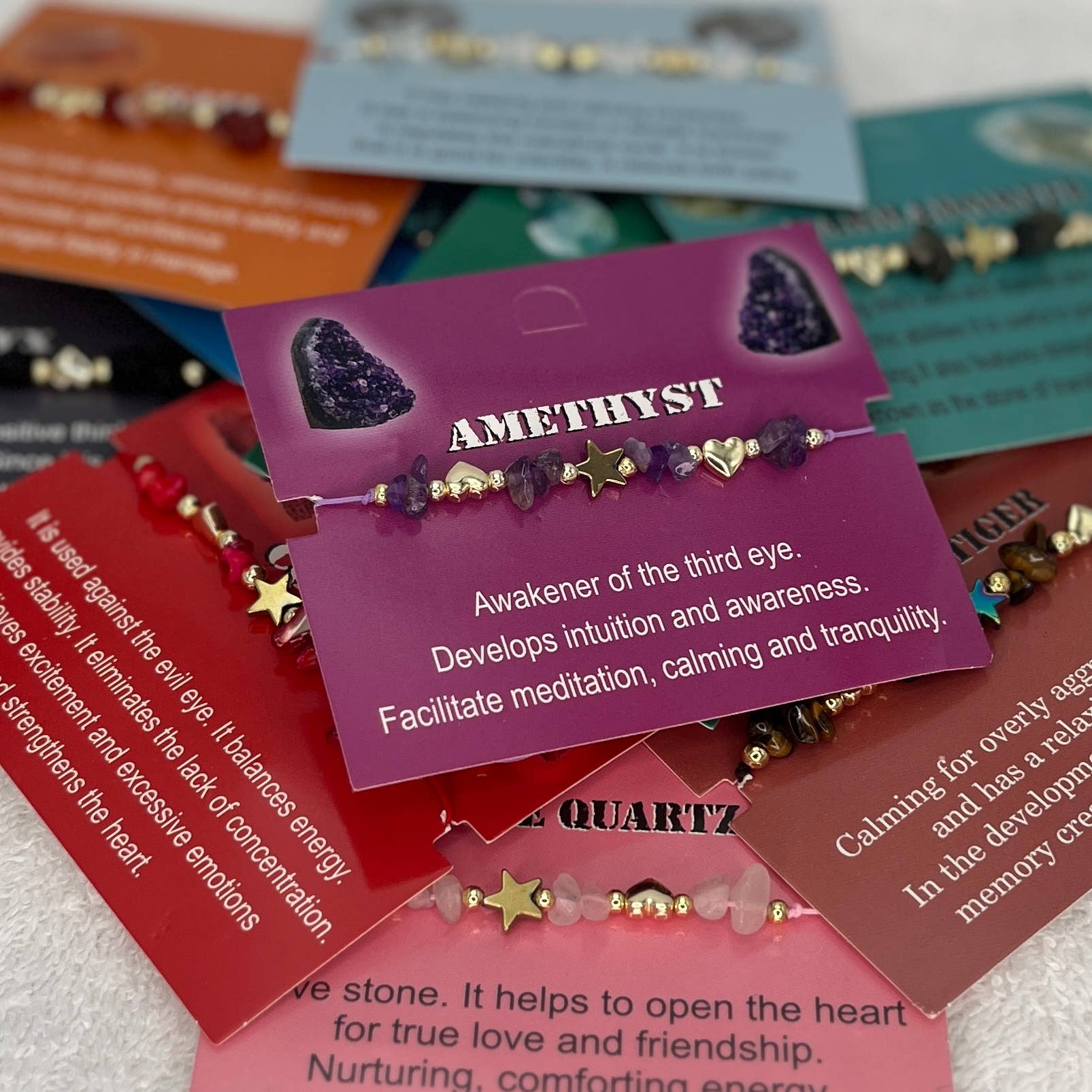 Loli - Wholesale Beaded Bracelet - Card Bracelet | Zodiac Bracelet | Natural Stone Bracelet 72