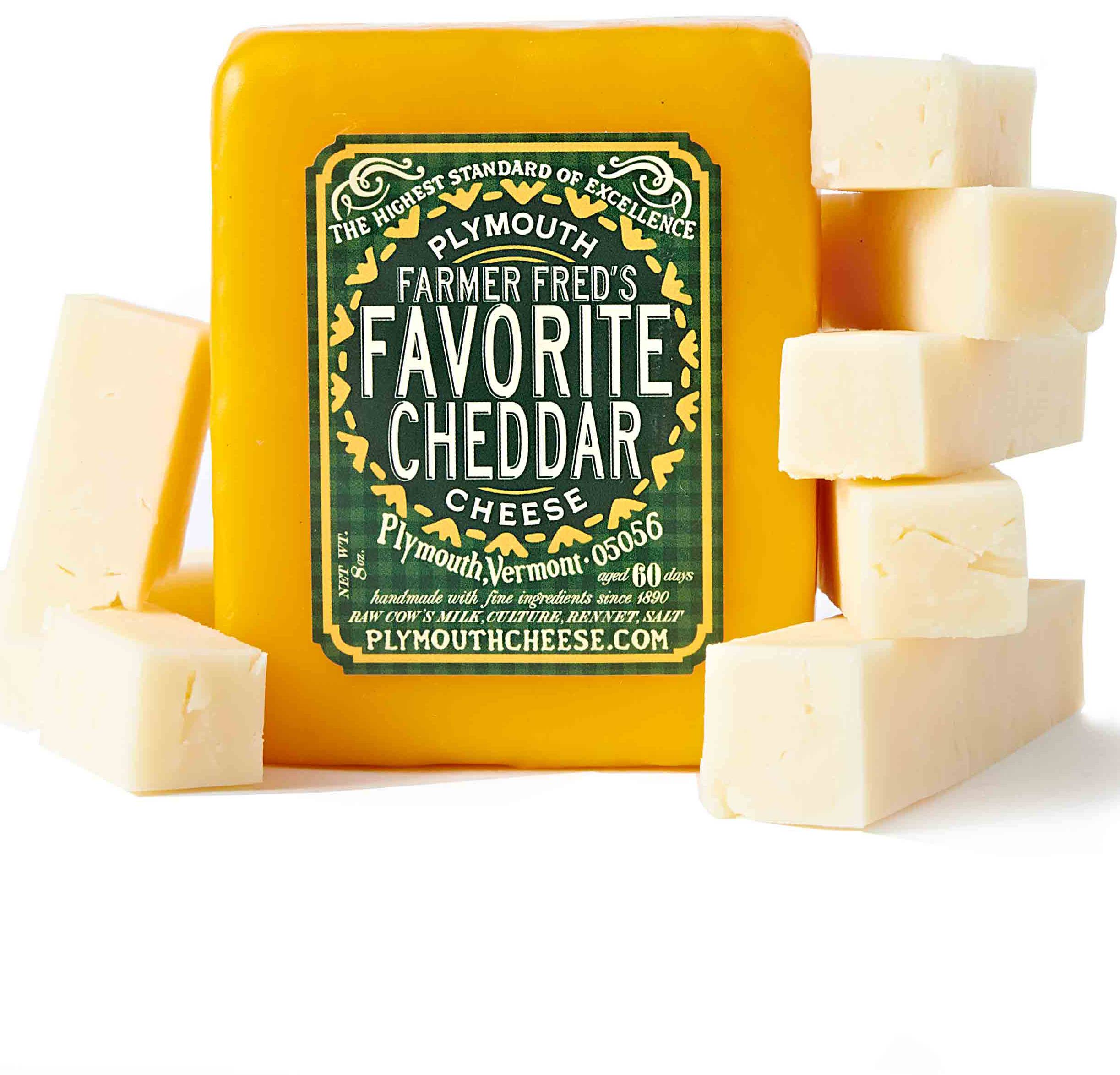Plymouth Cheese - Wholesale Cheese - Farmer Fred's Favorite Cheddar1
