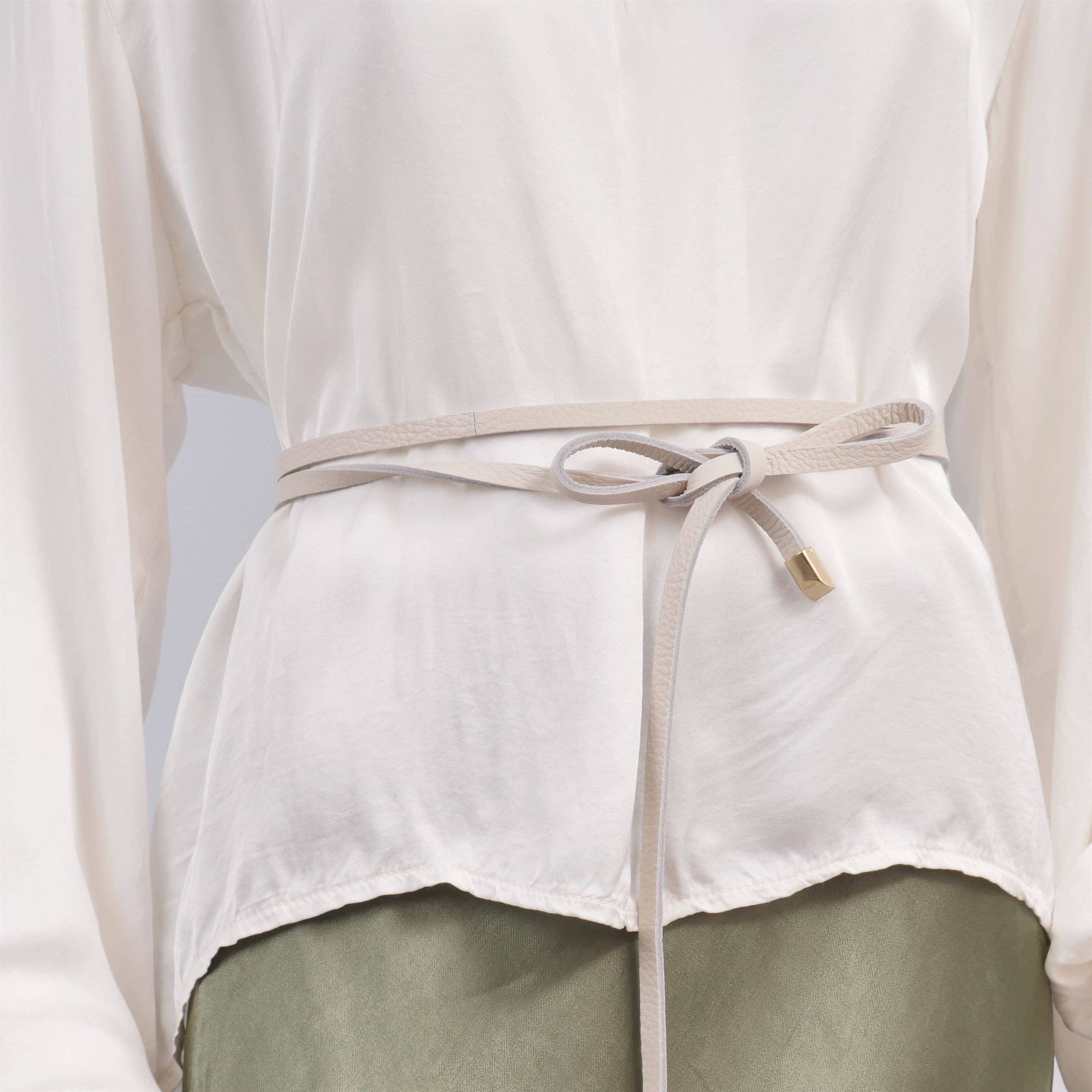 Cecile Wang - Vendita all'ingrosso Cintura - Donna - Cintura a corda in pelle BK0079