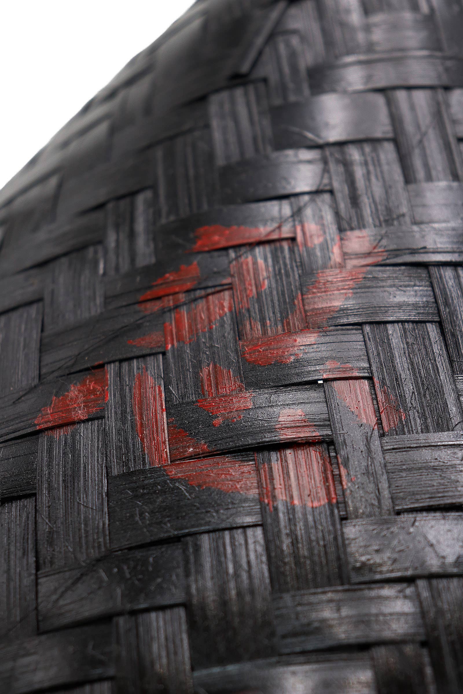 NOIR Chapeau Ninja Samurai Coolie Rice élégant en bambou noir en vente sur Faire4