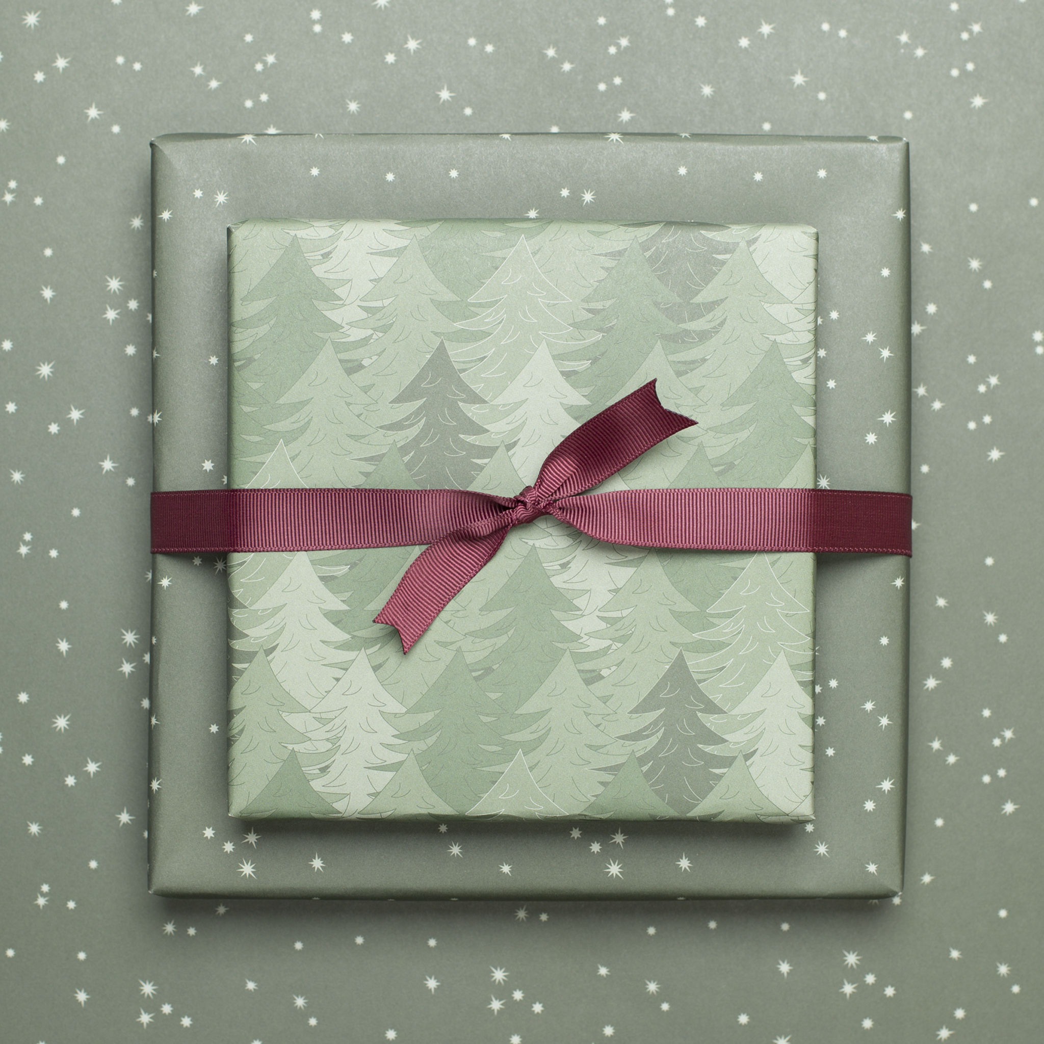 My Pretty Circus – wholesale Flat wrap – Christmas wrapping paper Christmas tree and stars4