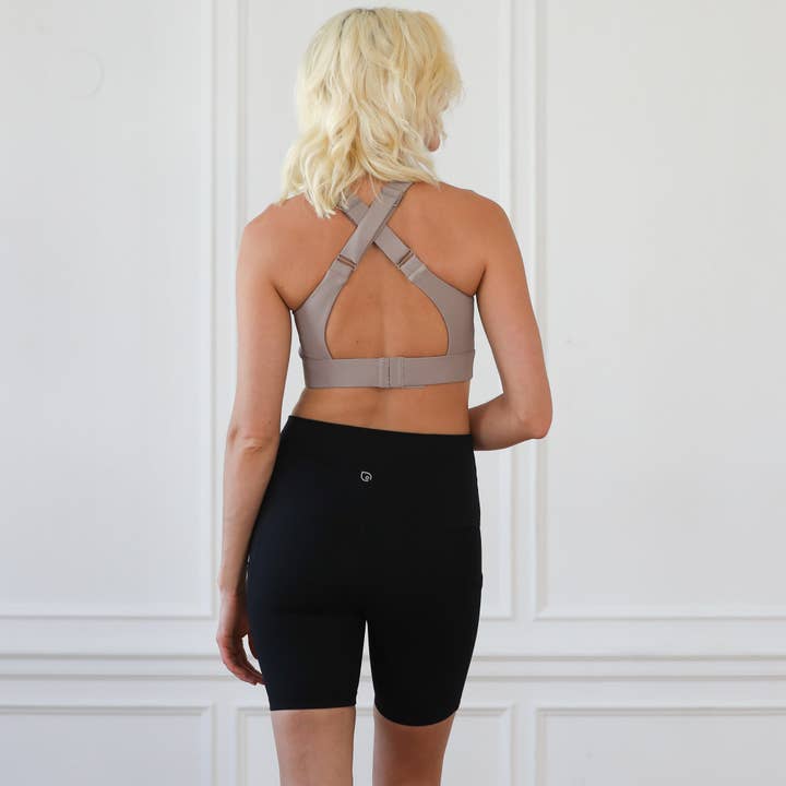 Chai Venice 3 Ultimate Support Full Coverage Nursing & Pumping Sports Bra (Ribbed Chai) for wholesale on Faire13