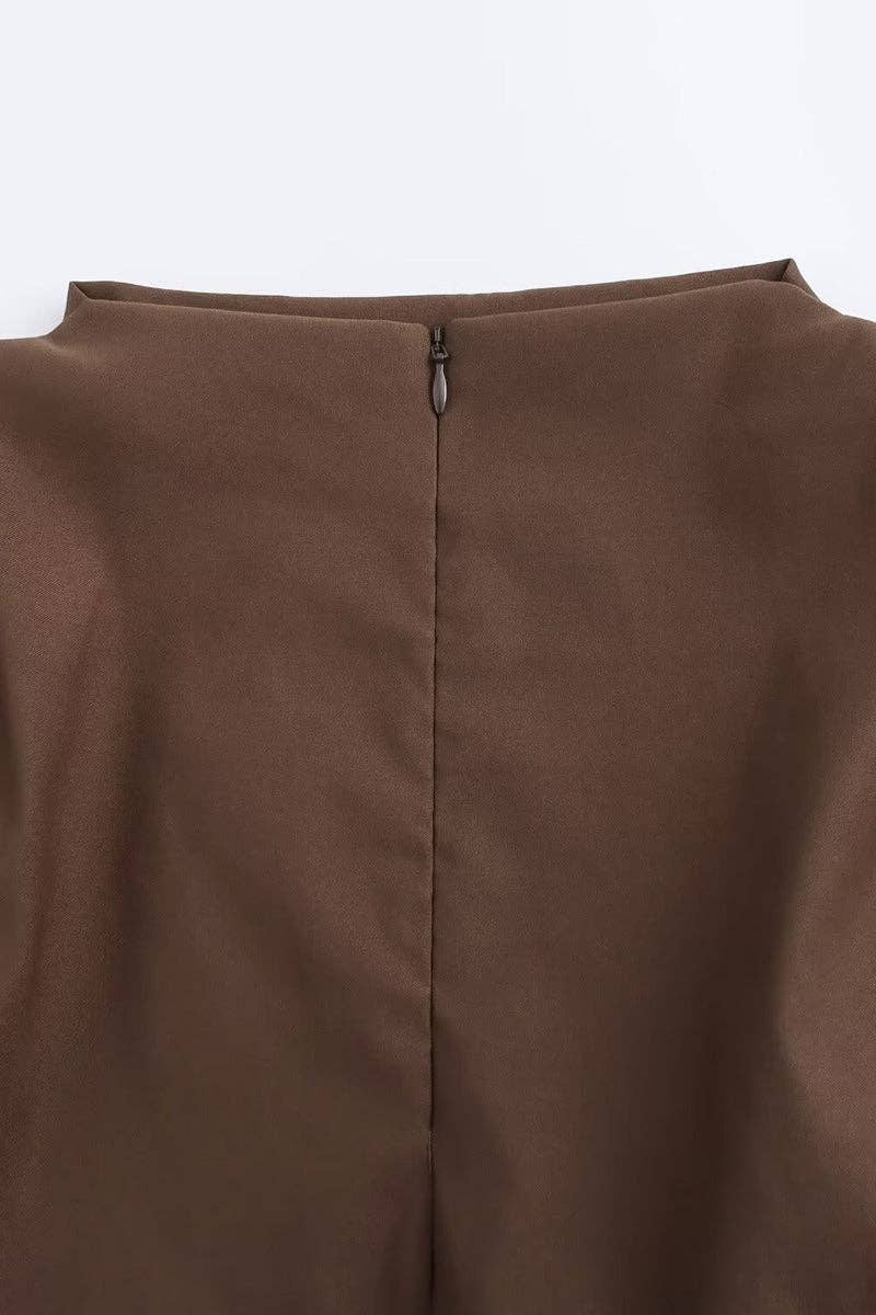 Mccolin - Vente Chemisier – femme - Haut sans manches à ourlet asymétrique4