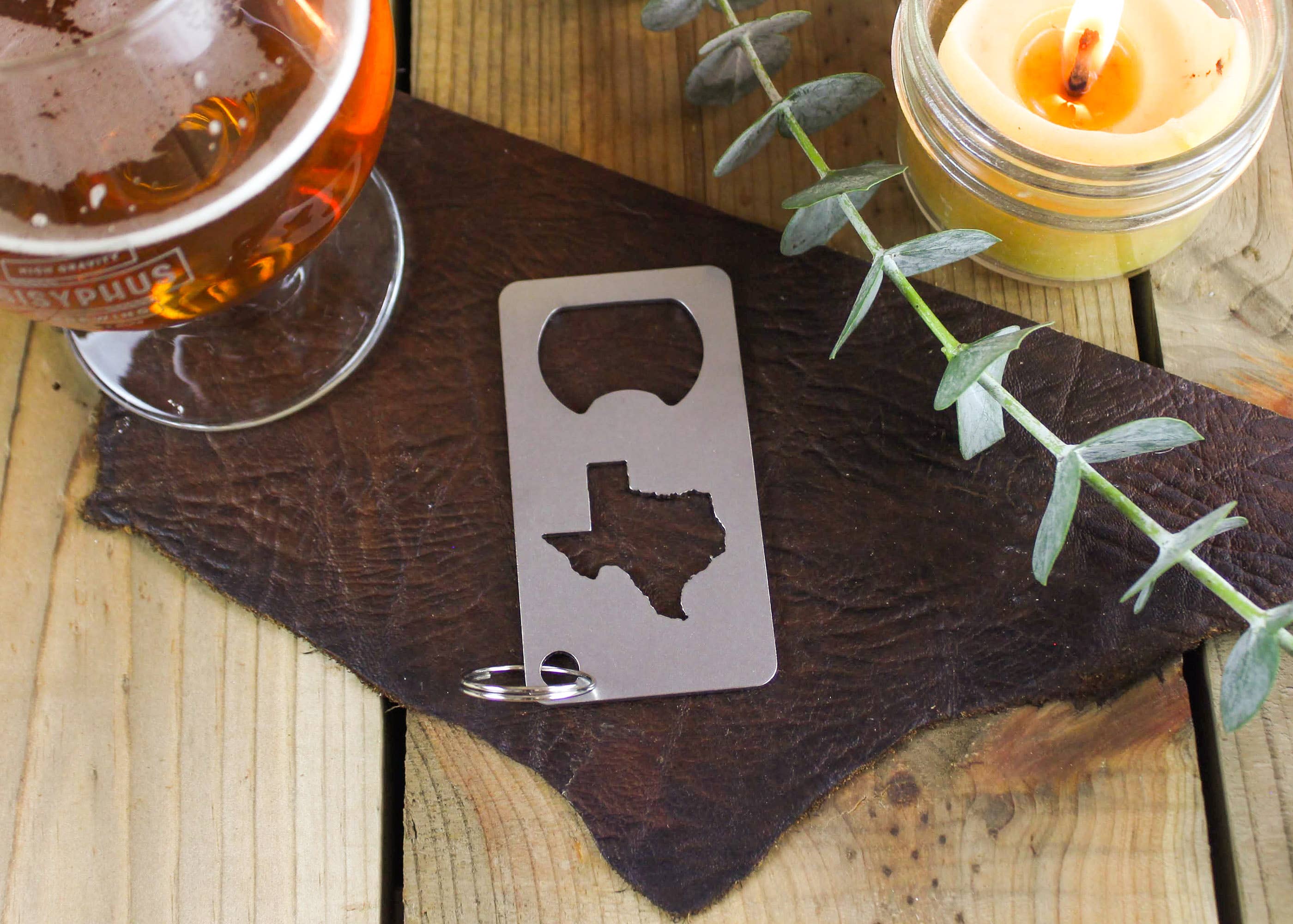 Iron Maid Art - Wholesale Bottle/Wine Opener - Texas State Stainless Steel Beer Bottle Opener Gift Bar0