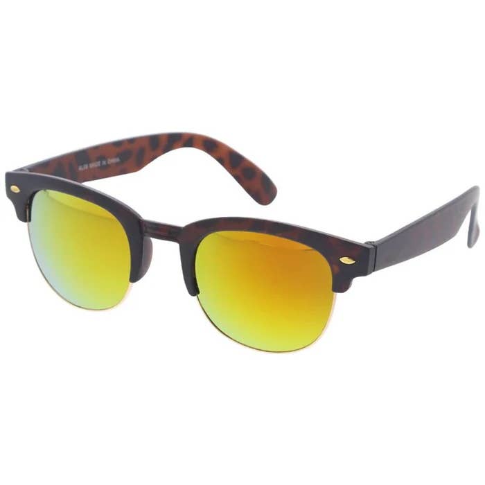 REMOVED BRAND - Wholesale Sunglasses - Unisex - Clubmaster Sunglasses with Revel Lens (12 Pack)1