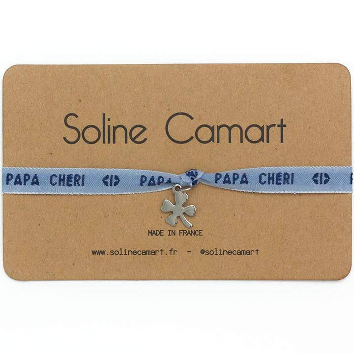 PAPA CHÉRI au trèfle argenté pour la vente par Soline Camart