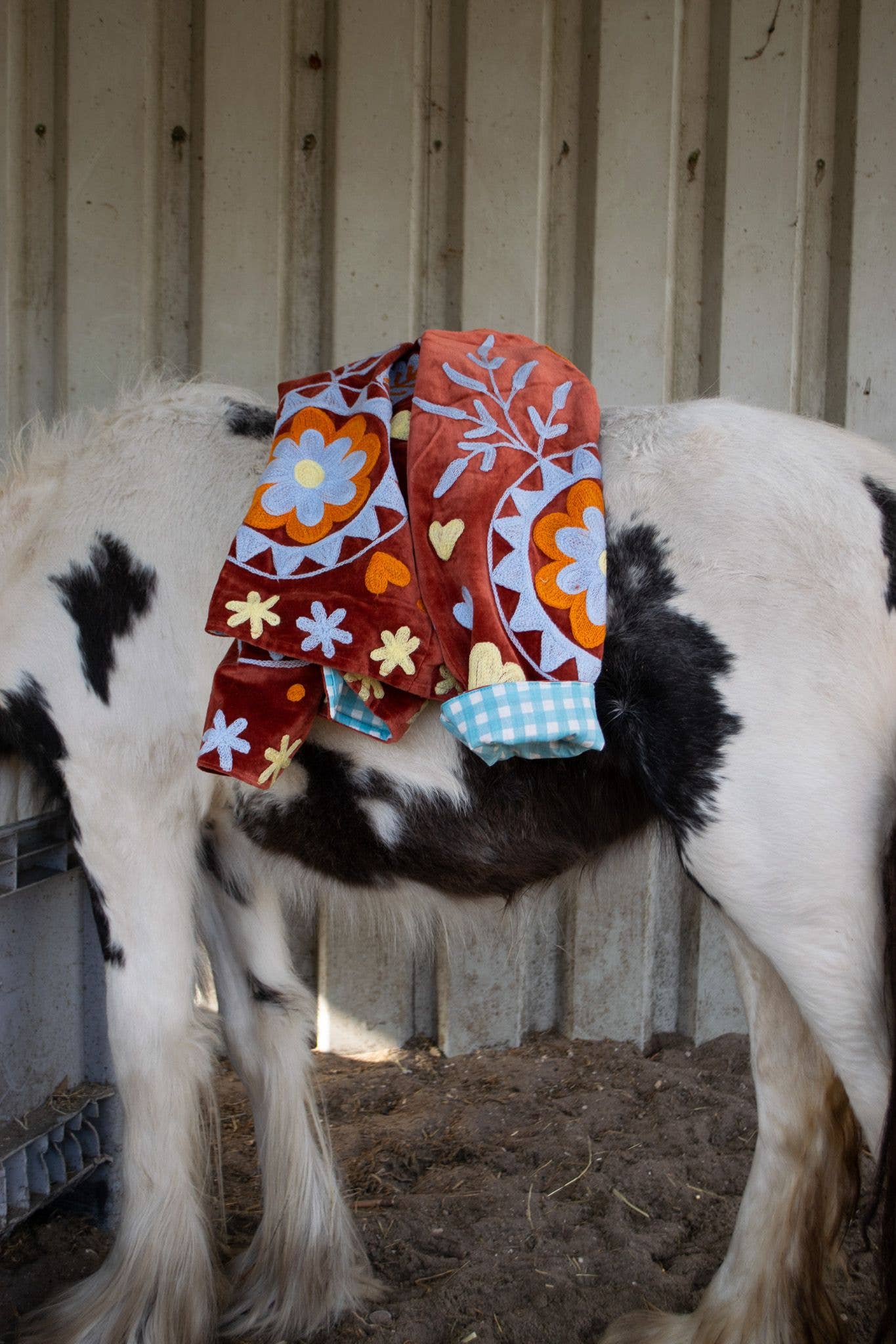 ToutVintage - Vente Veste – femme - Velours brique yingyang8