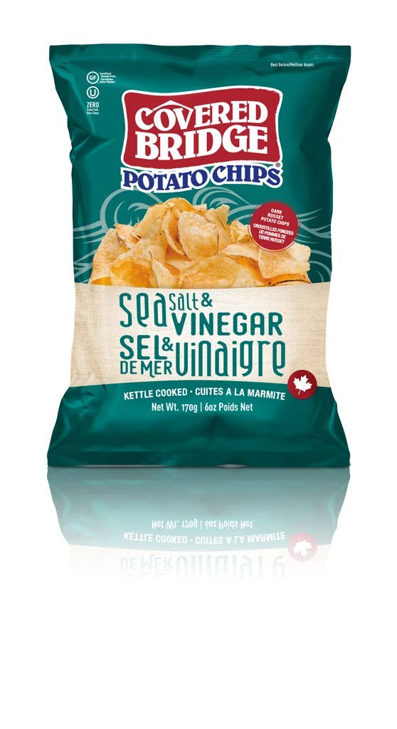Covered Bridge - Vente Chips - 170g de croustilles de sel et de vinaigre