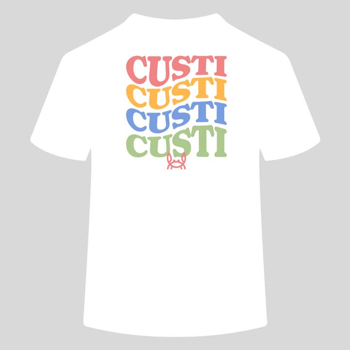 Puff Custi White T-shirt | Barbados for wholesale by Custi Mikelo: Men's Clothing & Christmas Gifts