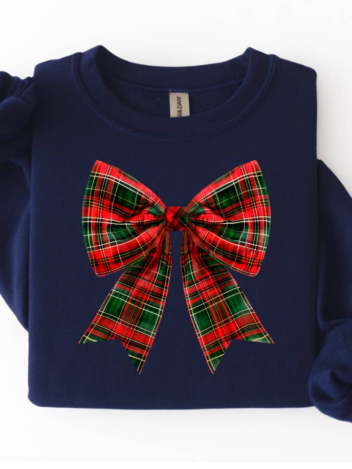 Camisola/T-shirt com Laço de Xadrez Festivo por atacado de Very Cherry