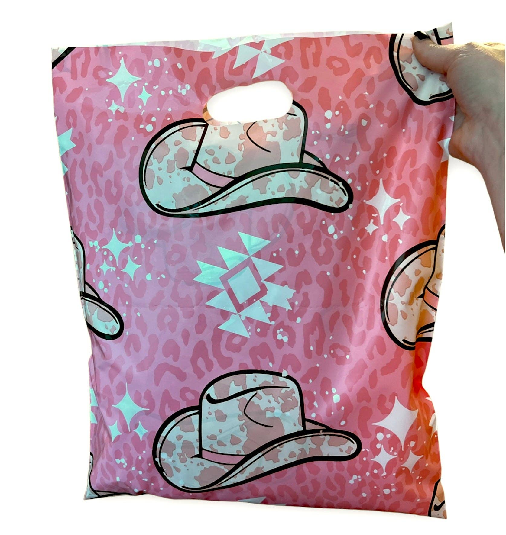 Trendy Chick Mailers - Wholesale Gift Bag - 12x15 Trendy Cowgirl Merchandise Bag4