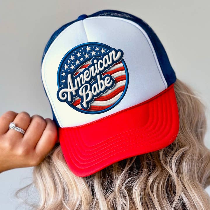 American Babe Otto Trucker Hat for wholesale by ZZ Threadz