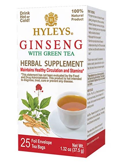 25 CT Ginseng met groene thee voor wholesale door Mekor LLC