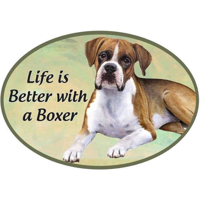 Boxer, Uncropped Euro-Magnete für den Großhandel von E&S Pets