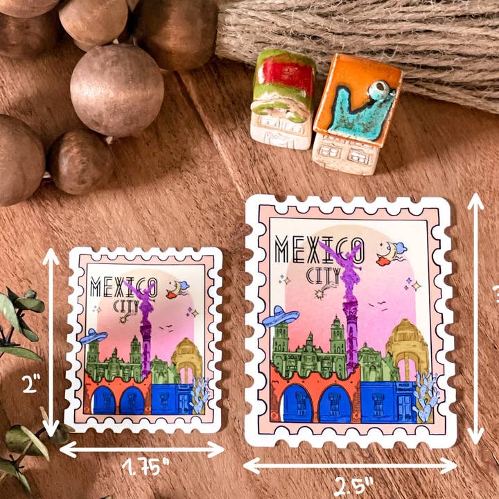 Adesivo Cidade do México por atacado de Atelier Nazli Brush